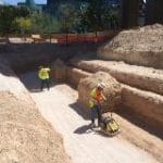 Water feature excavation at MRI Park