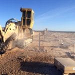 Trenchers at Moapa First Solar project