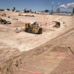 Trenching at the Las Vegas Raider Stadium project